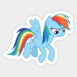 Rainbow Dash hovering Sticker